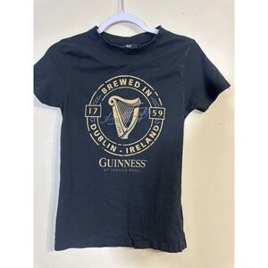 Guinness Dublin Ireland Graphic Tee St James‎ Gate Black T-Shirt M